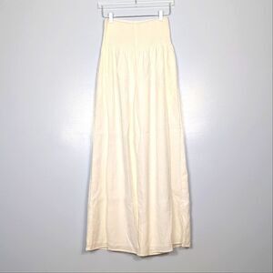 Talulah Cream Wide Leg High Waisted Pants Medium